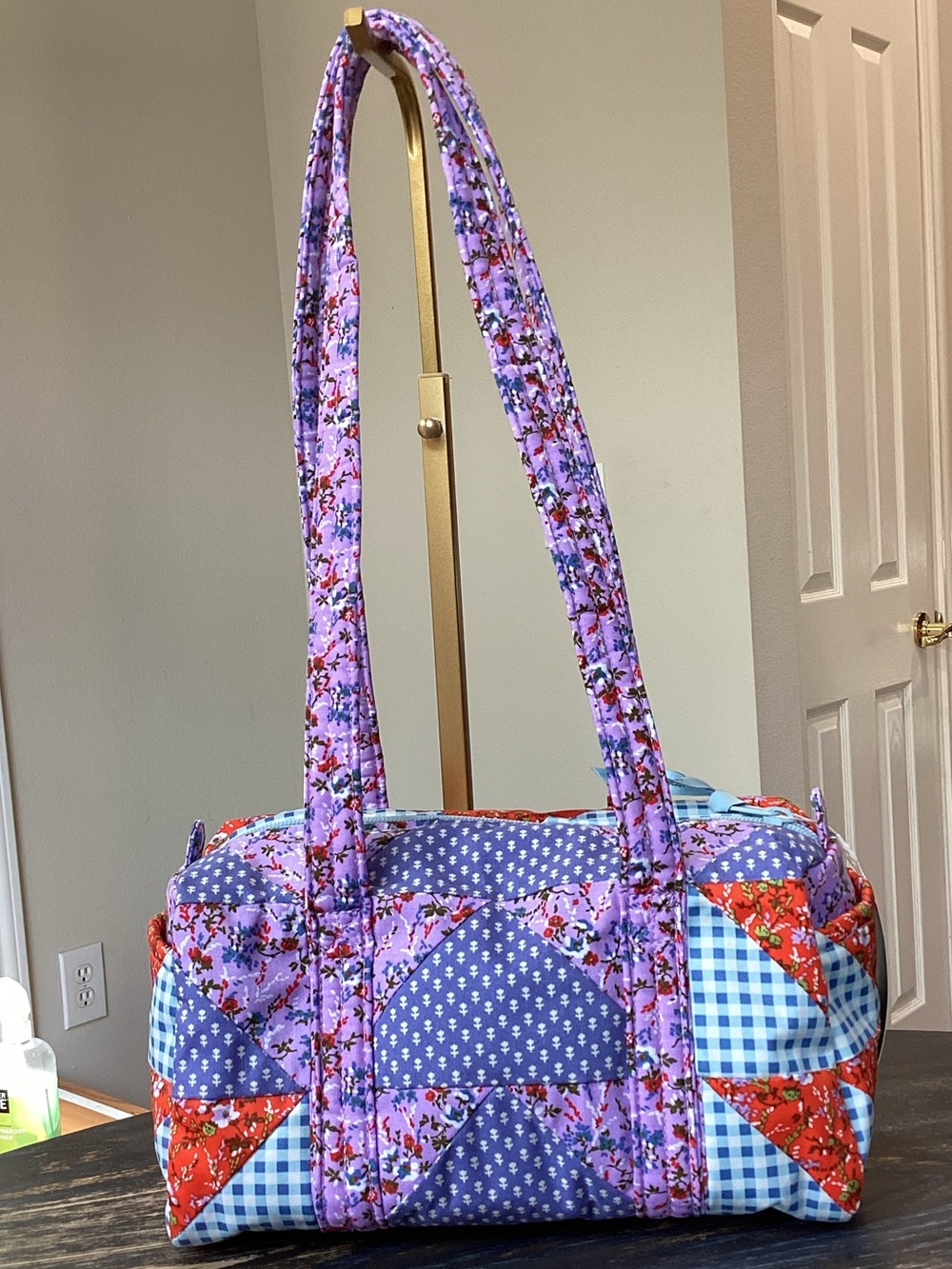 Vera Bradley Flying Geese Patchwork Original 100 Handbag - Picture 2 of 10